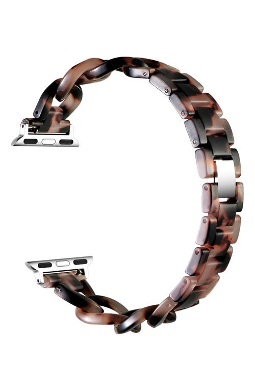 The Posh Tech Kit Tortoise Print Apple Watch® Watchband In Natural Tortoise