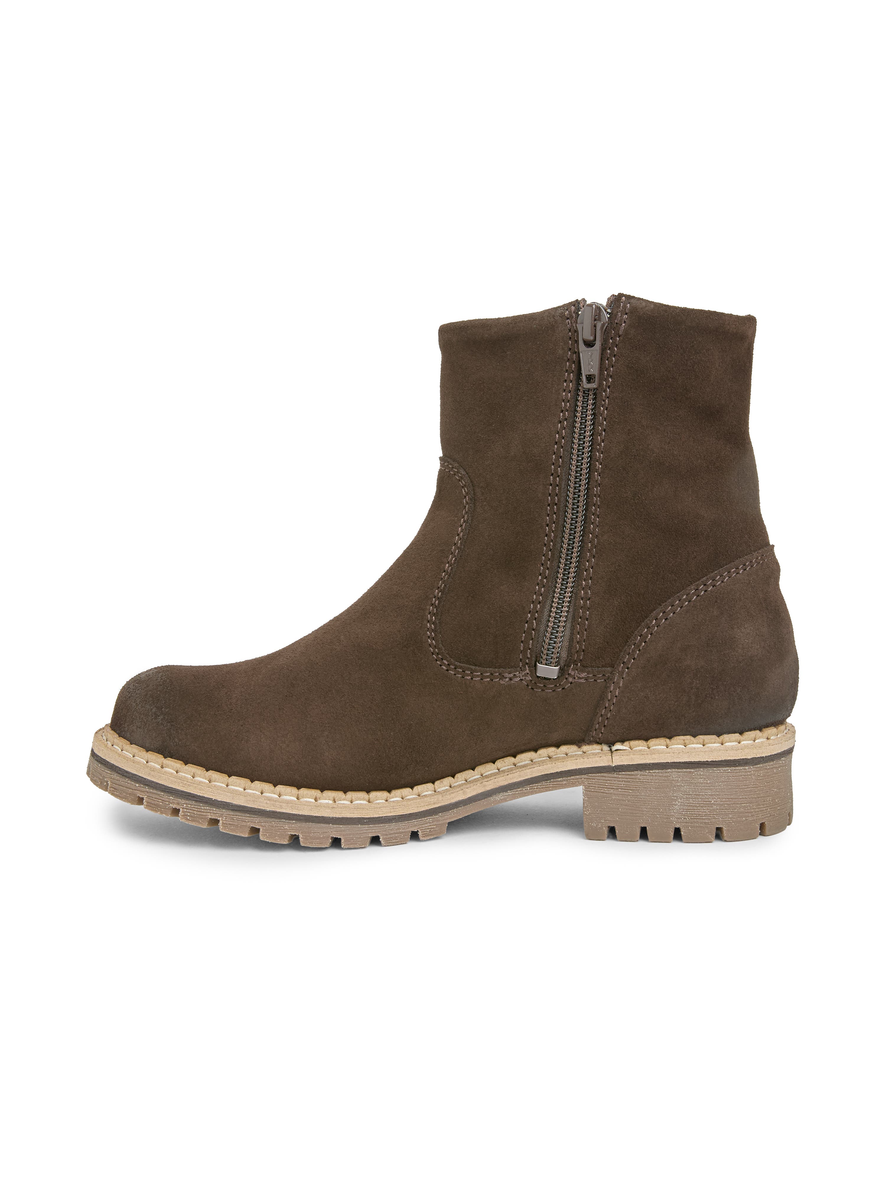 Waterproof Suede Ankle Boot, Alternate, color, Chocolate