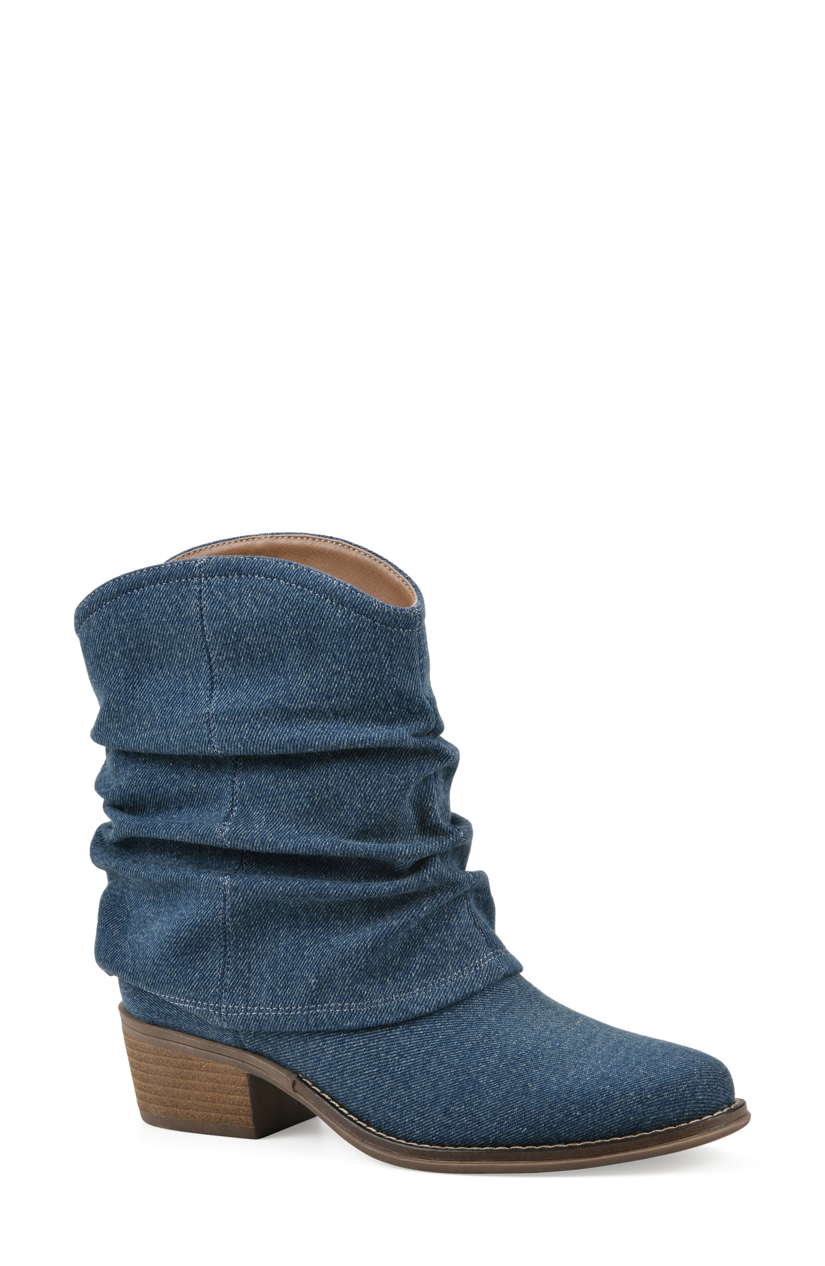 Alden Western Boot, Main, color, DARK DENIM/ FABRIC