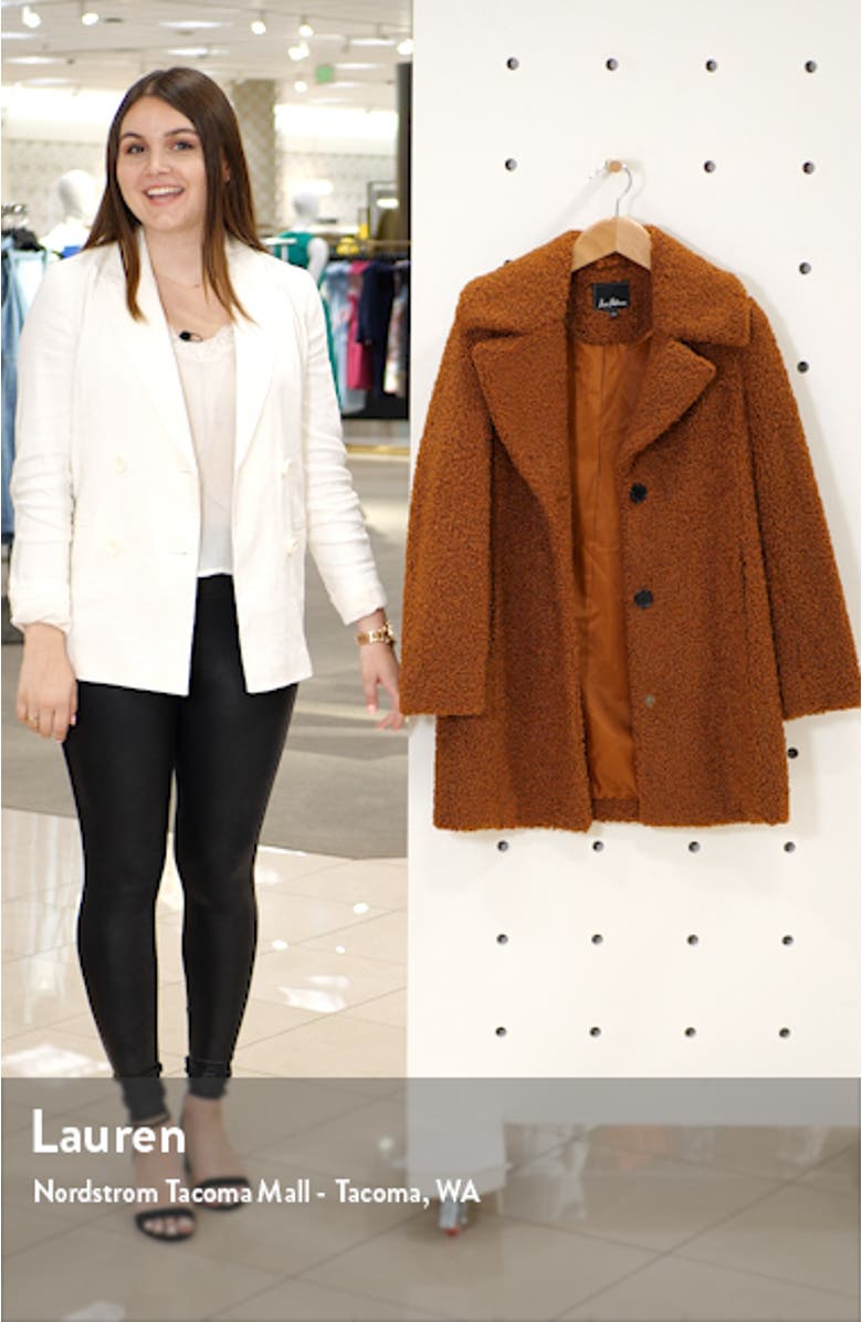 Faux Fur Teddy Coat, sales video thumbnail