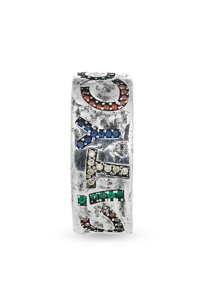 City Cowboys Multicolor Stone Band Ring, Alternate, color, SILVER