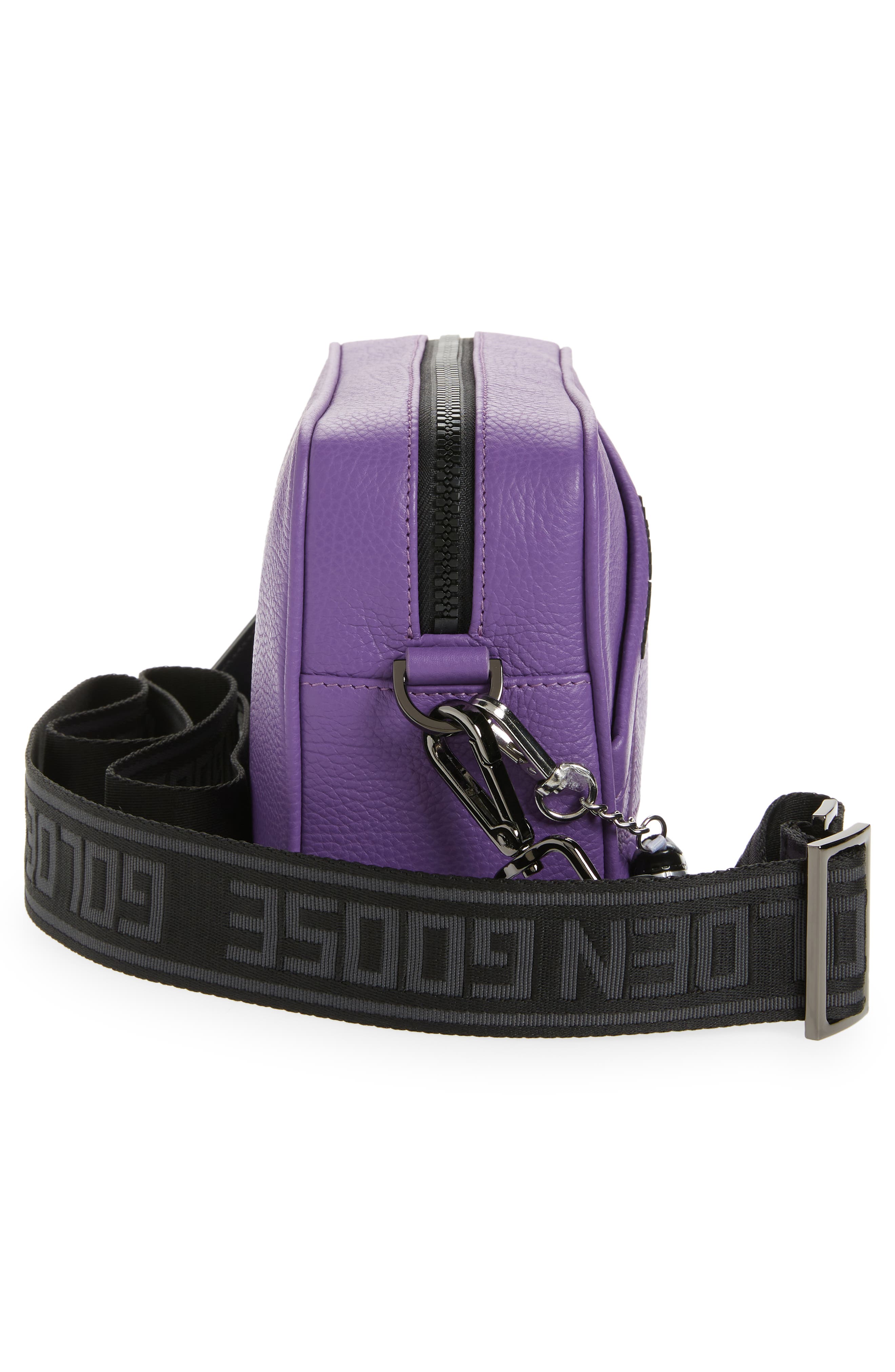 Golden Goose Star Leather Crossbody Camera Bag, Alternate, color, 