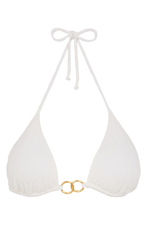 Vix Paula Hermanny Firenze Jolie Triangle Bikini Top In White