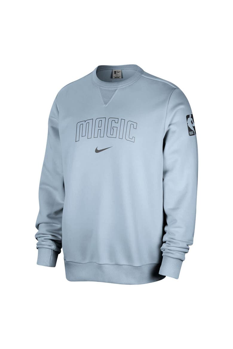Men's Nike Light Blue Orlando Magic Courtside Standard Issue Performance Pullover Sweatshirt, Main, color, Light Blue