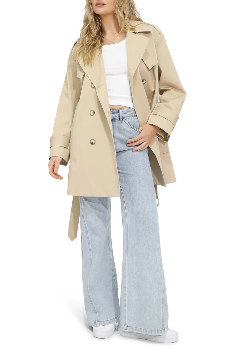 Belle & Bloom Whispers of Verona Trench Coat, Alternate, color, Light Camel