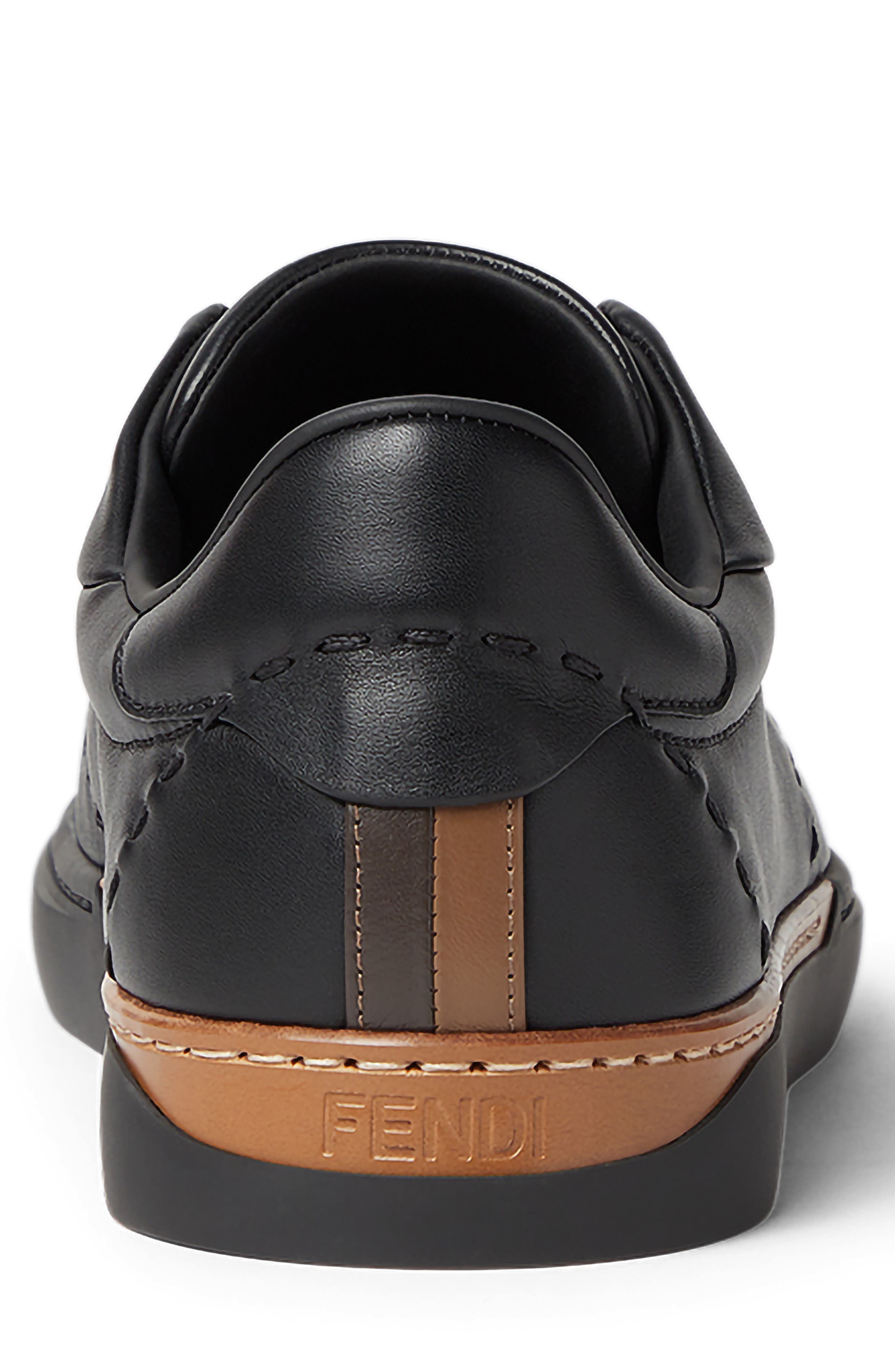 City Low Top Sneaker, Alternate, color, NERO NERO CHOCOLATE TAUPE