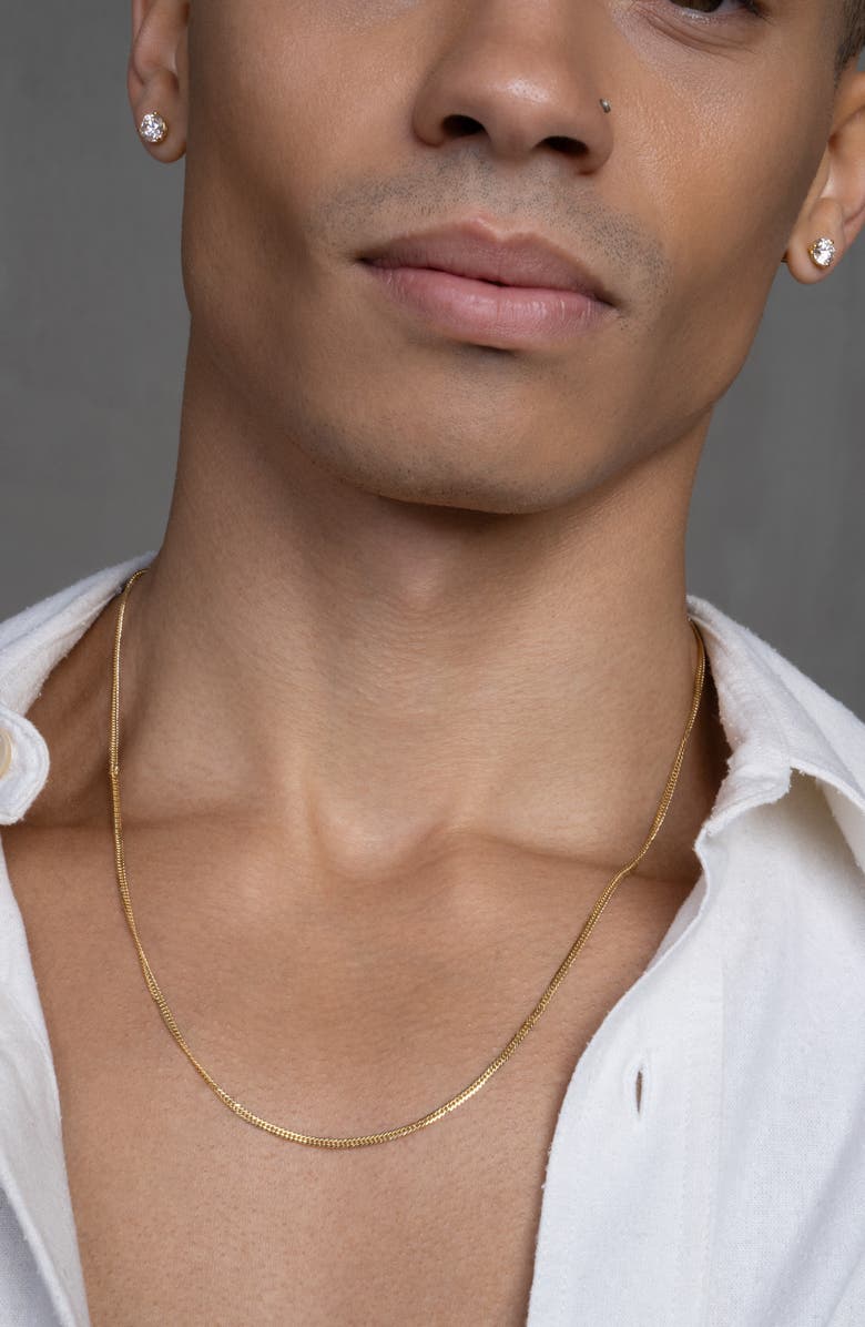 Bony Levy Rounded Box Chain Necklace, Alternate, color, 14K Yellow Gold