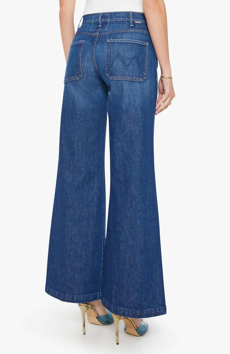 MOTHER The Hustler Roller Patch Pocket Wide Leg Jeans, Alternate, color, Made In The Shade