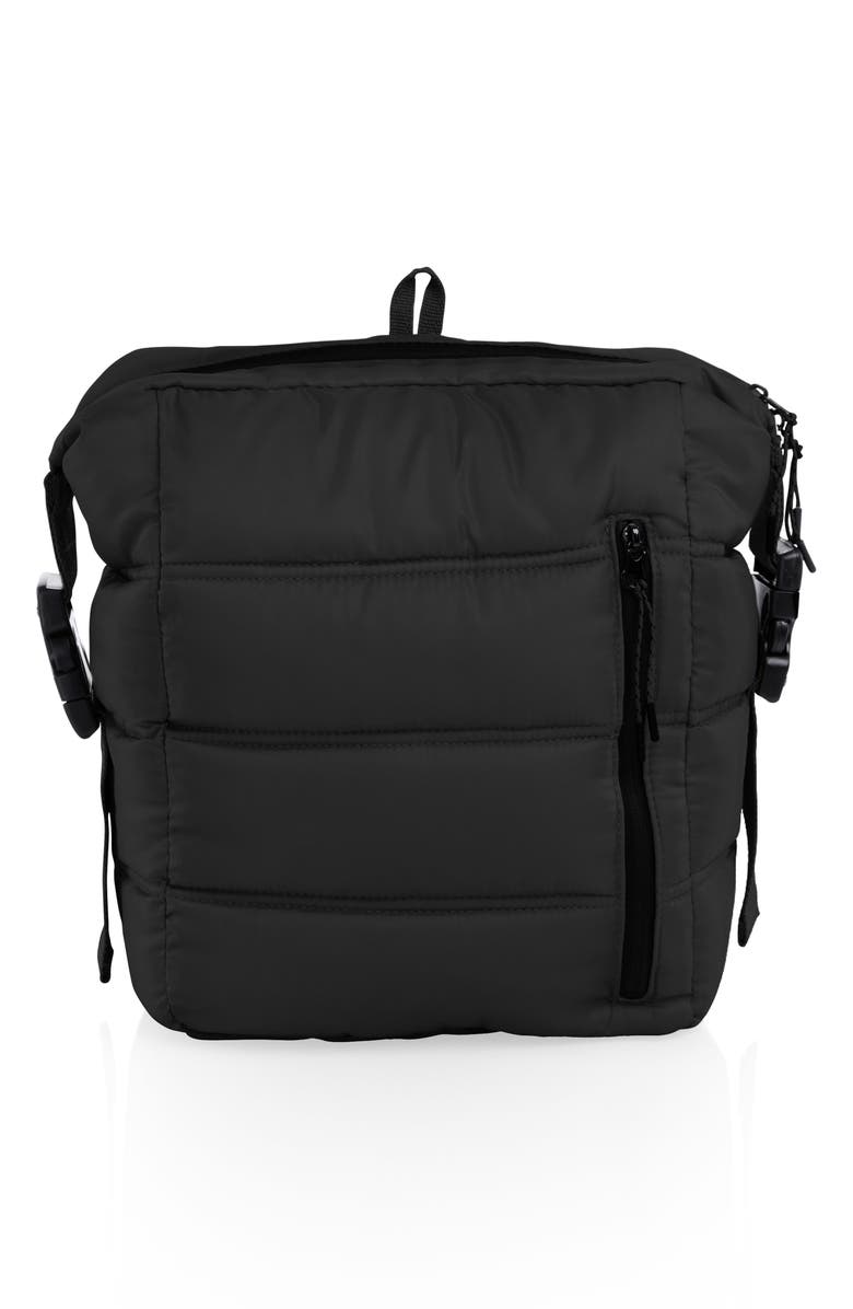 Picnic Time Everyday Quilted Washable Insulated Cooler Backpack, Main, color, Obsidian Black