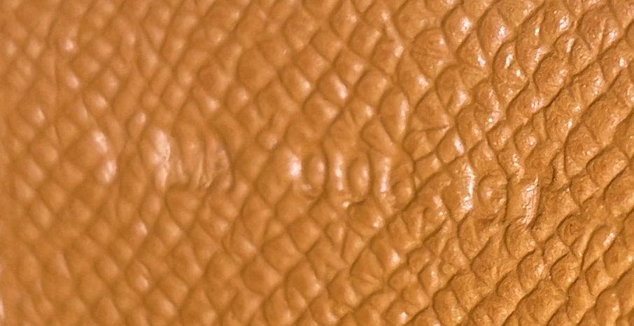 Pre-Owned Hermes Calvi Duo Card Holder Epsom, Alternate, color, Gold