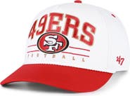 '47 Men's '47 White/Scarlet San Francisco 49ers Relaxed Roscoe Hitch Adjustable Hat