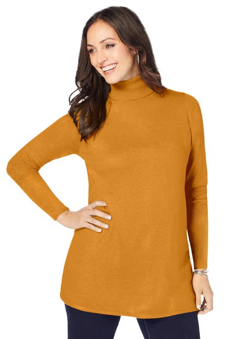 Carefree Cashmere Turtleneck (Plus)
