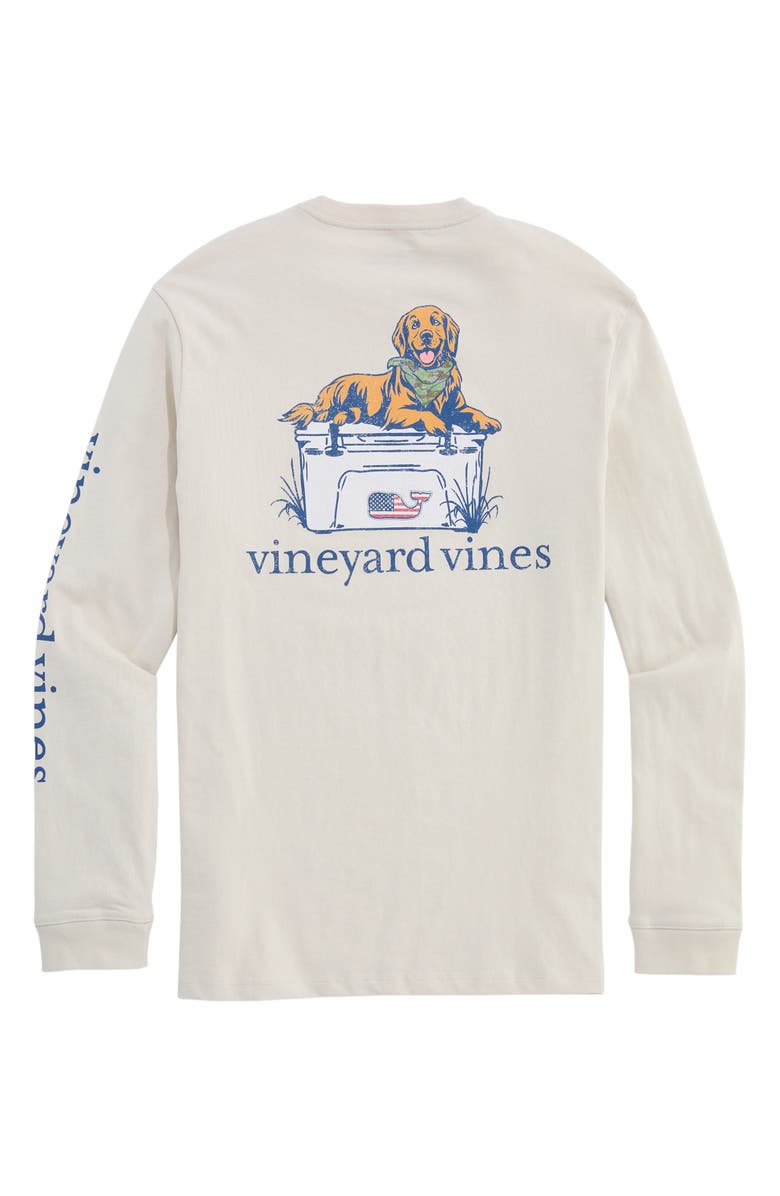 vineyard vines Camo Cooler Long Sleeve Graphic T-Shirt, Alternate, color, Stone