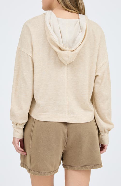 BLU PEPPER BLU PEPPER SOLID HOODED HENLEY