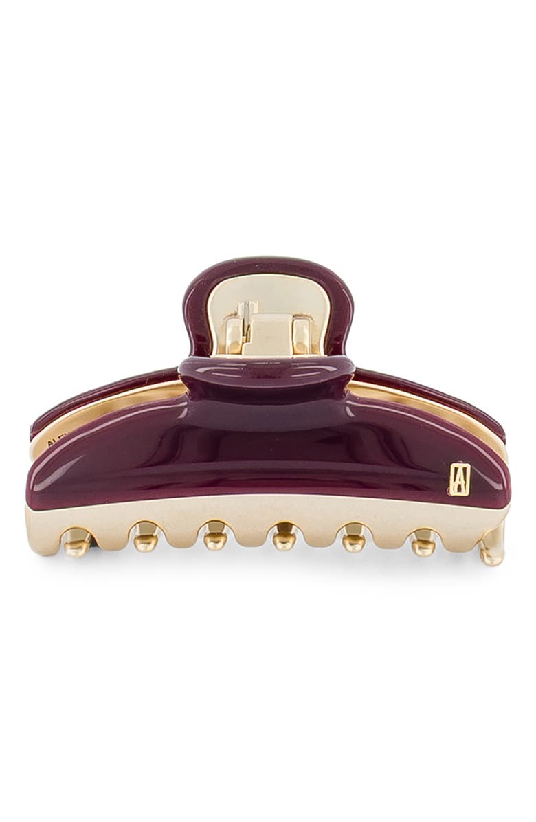 Alexandre de Paris Vendome Medium Claw Hair Clip, Alternate, color, Burgundy