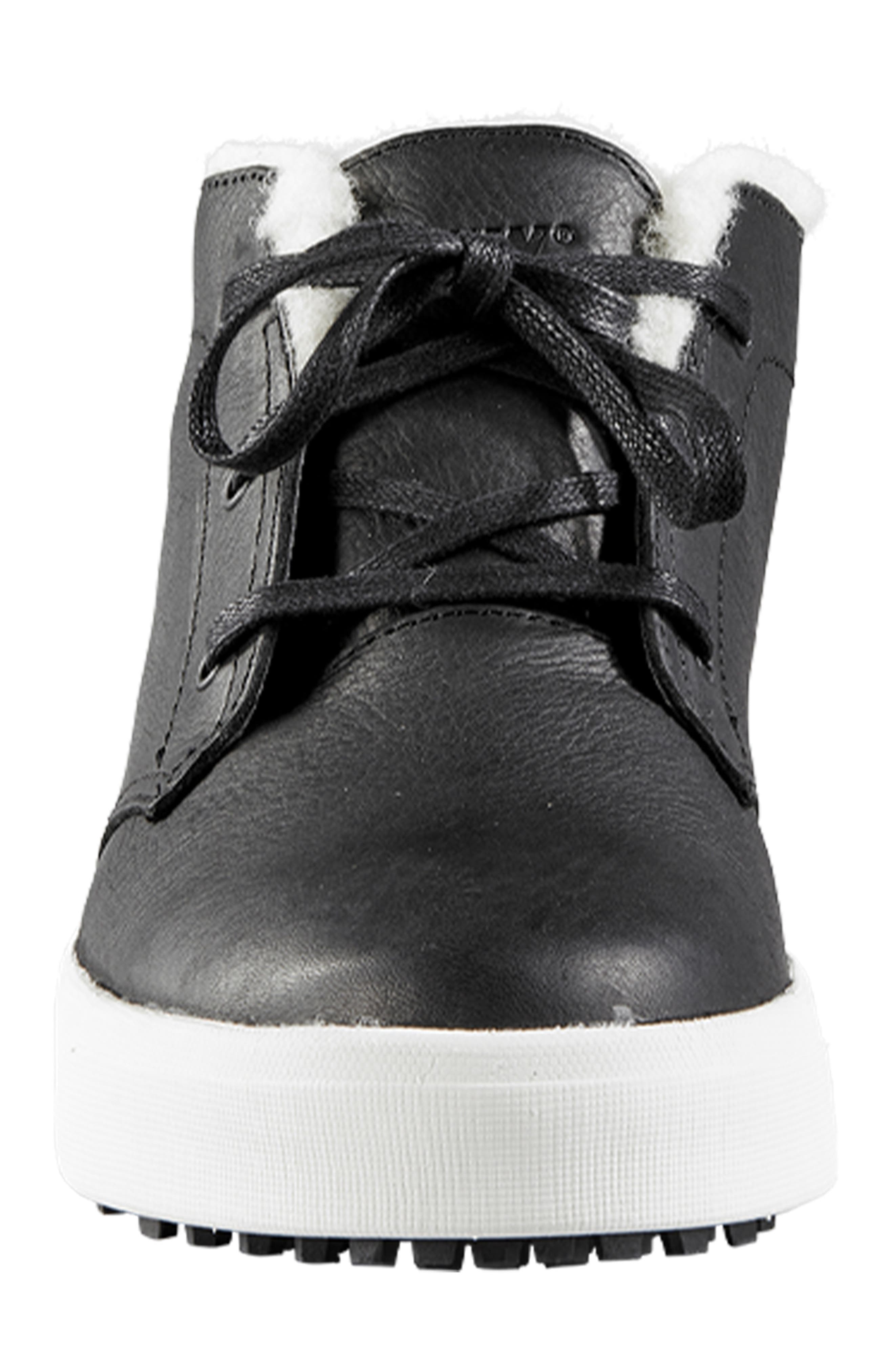 Distillery Waterproof Faux Shearling Lined Chukka Boot, Alternate, color, BLACK