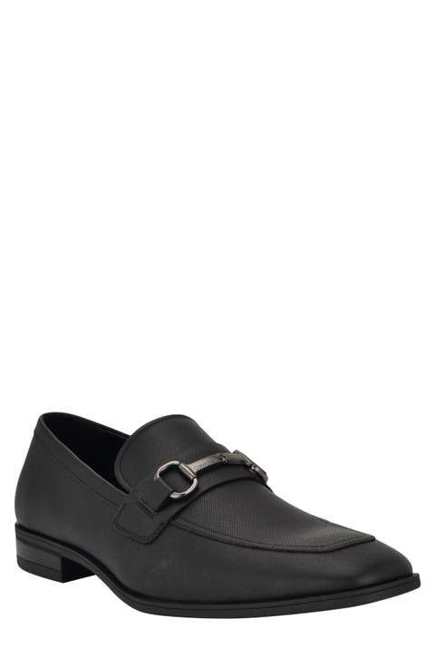 Manik Buckle Saffiano Loafer (Men)