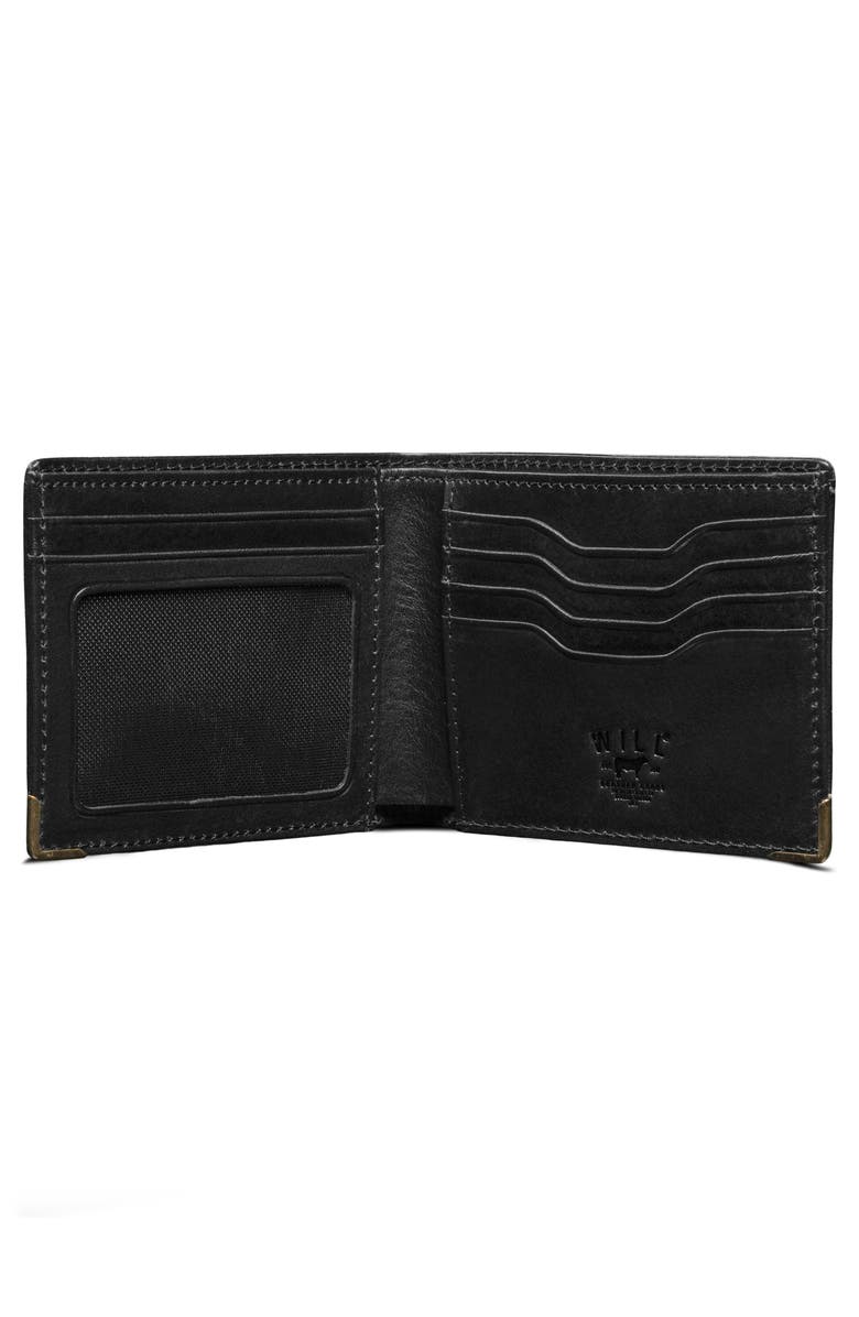 Will Leather Goods The Magnate Leather Bifold Wallet, Alternate, color, Black