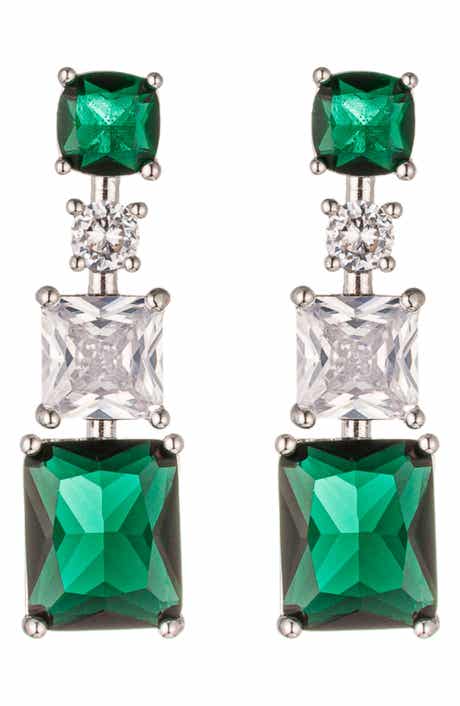 EYE CANDY LOS ANGELES Maja Cubic Zirconia Drop Earrings
