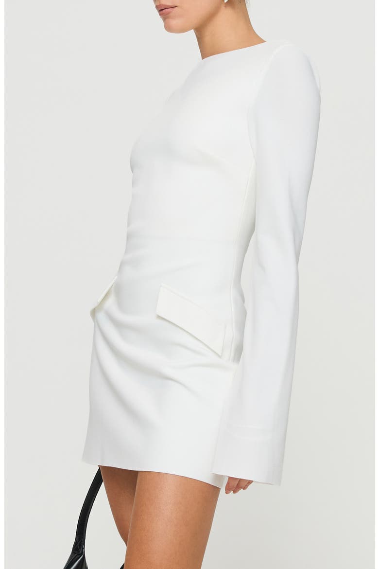 Carters Long Sleeve Minidress, Alternate, color, WHITE