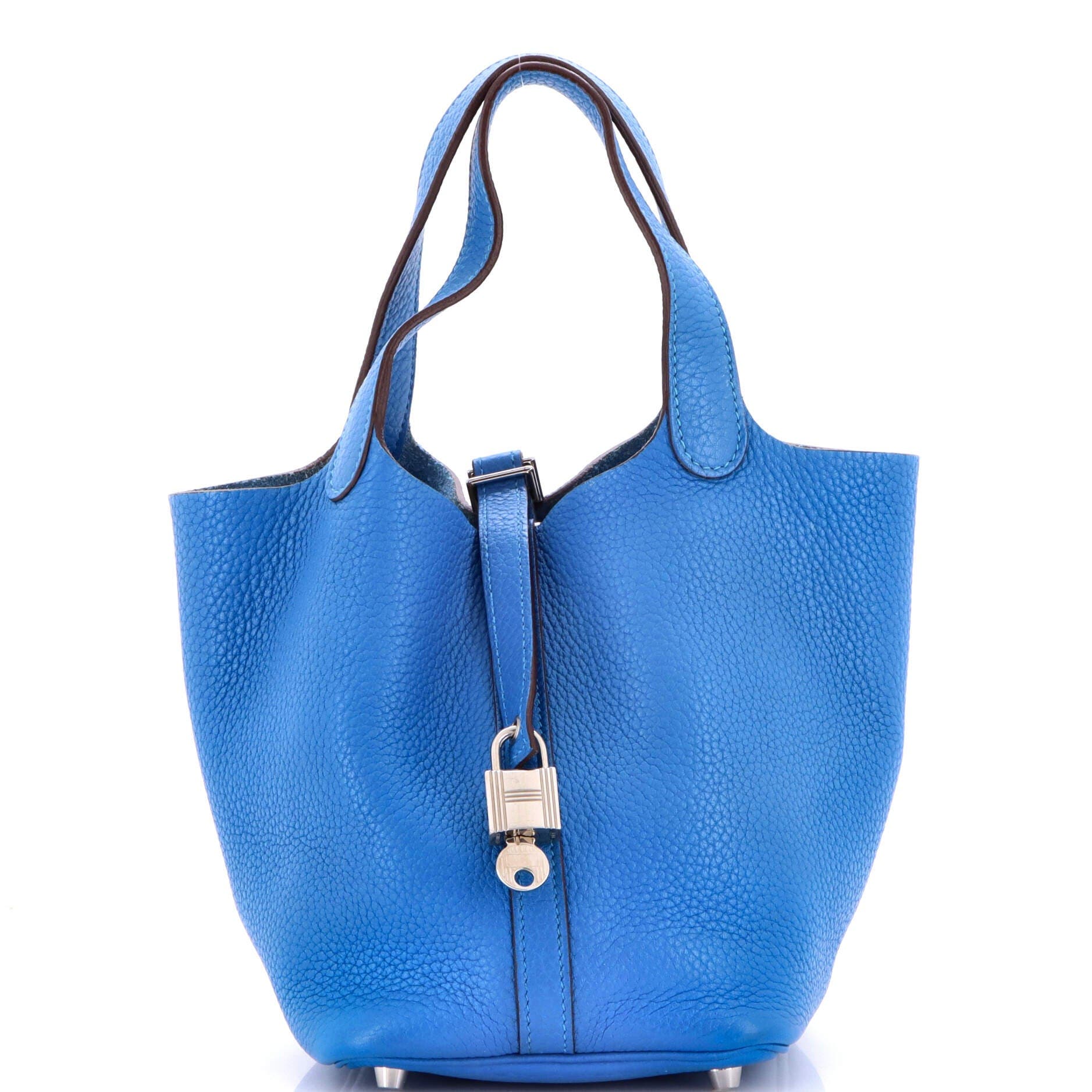 Picotin Lock Bag Clemence PM, Main, color, Blue