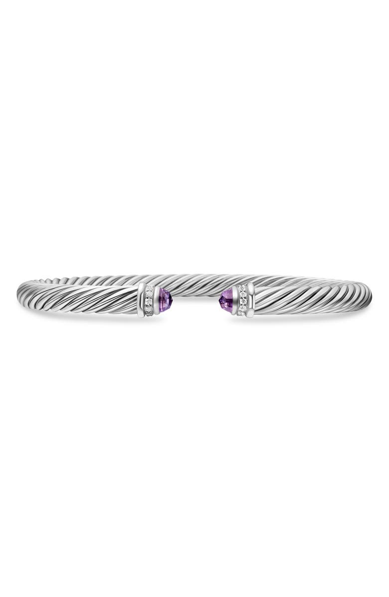 David Yurman Cable Classics Collection<sup>®</sup> Bracelet with Morganite and Diamond, Main, color, 