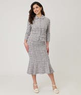Unique Vintage Boucle Trumpet Skirt