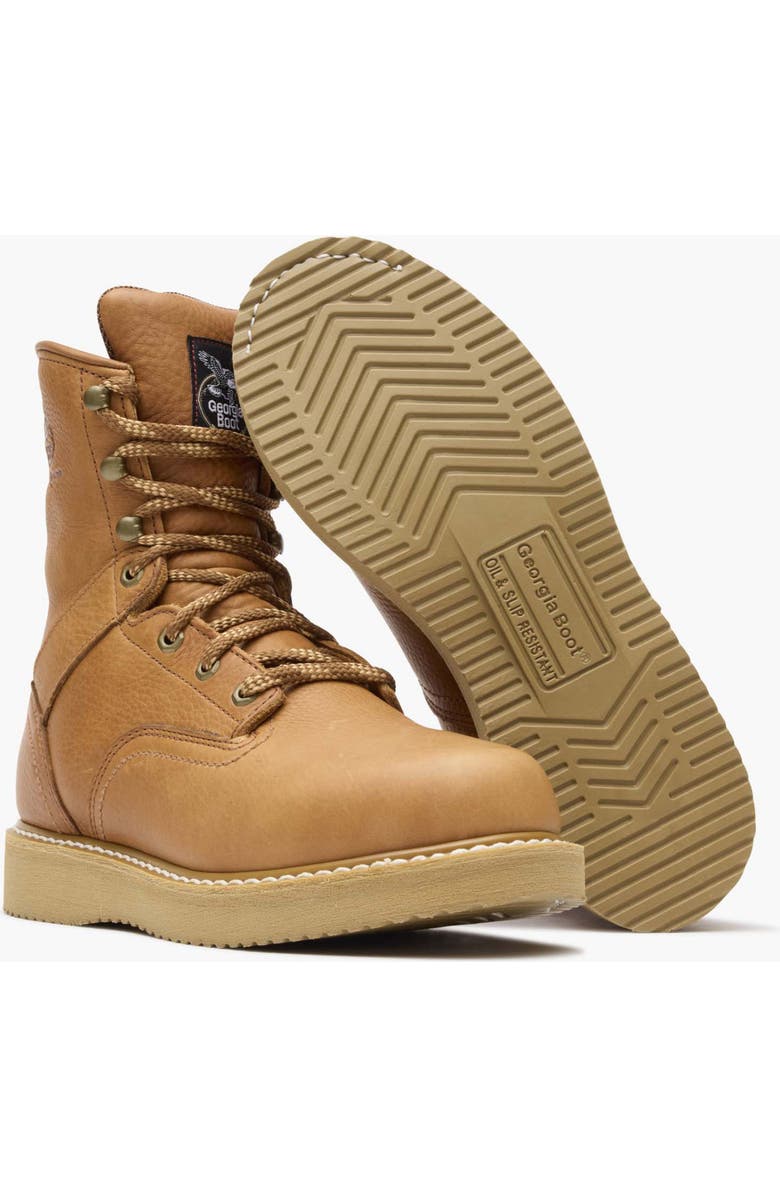 Georgia Boot Slip Resistant Padded Wedge Work Boot, Alternate, color, Barracuda Gold