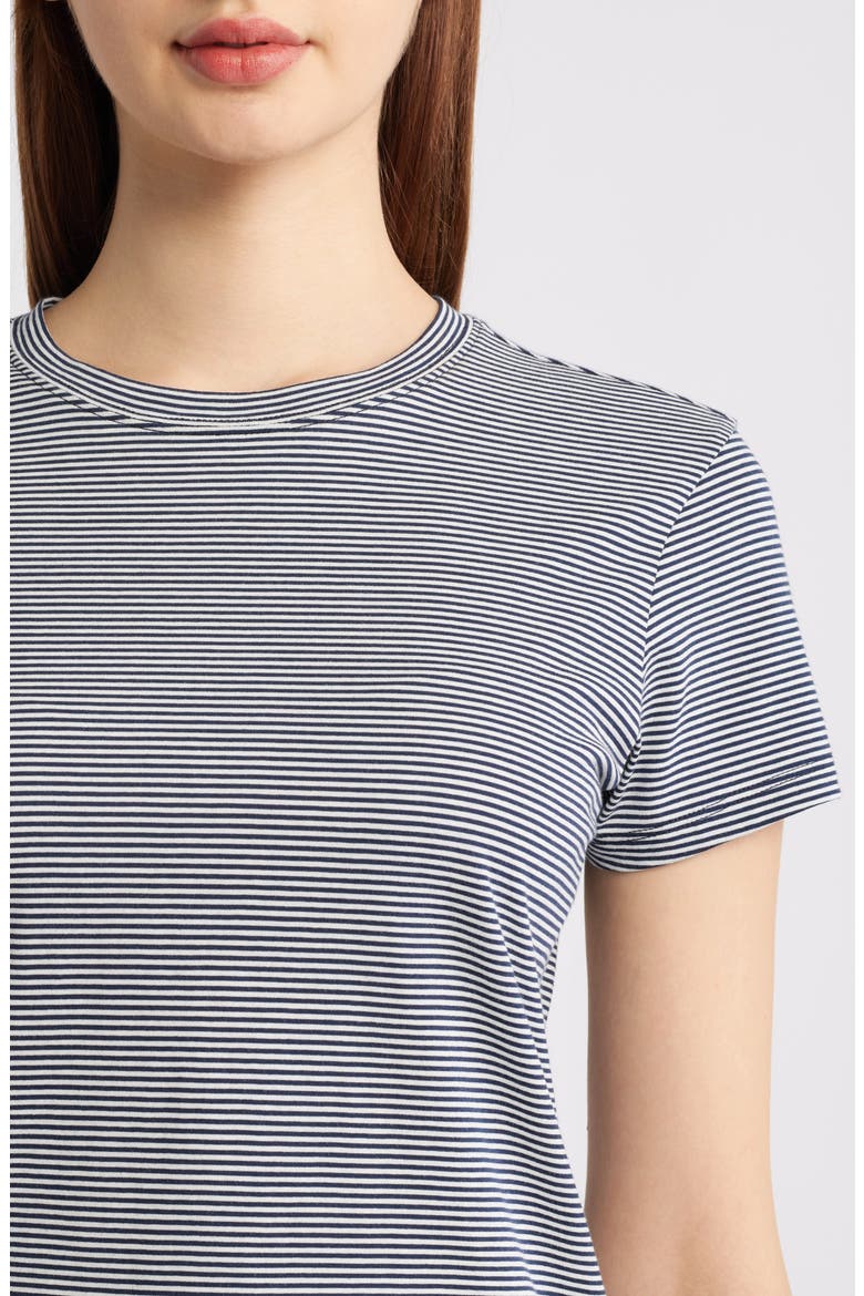 The Stripe Cotton Baby Tee, Alternate, color, NAVY MULTI
