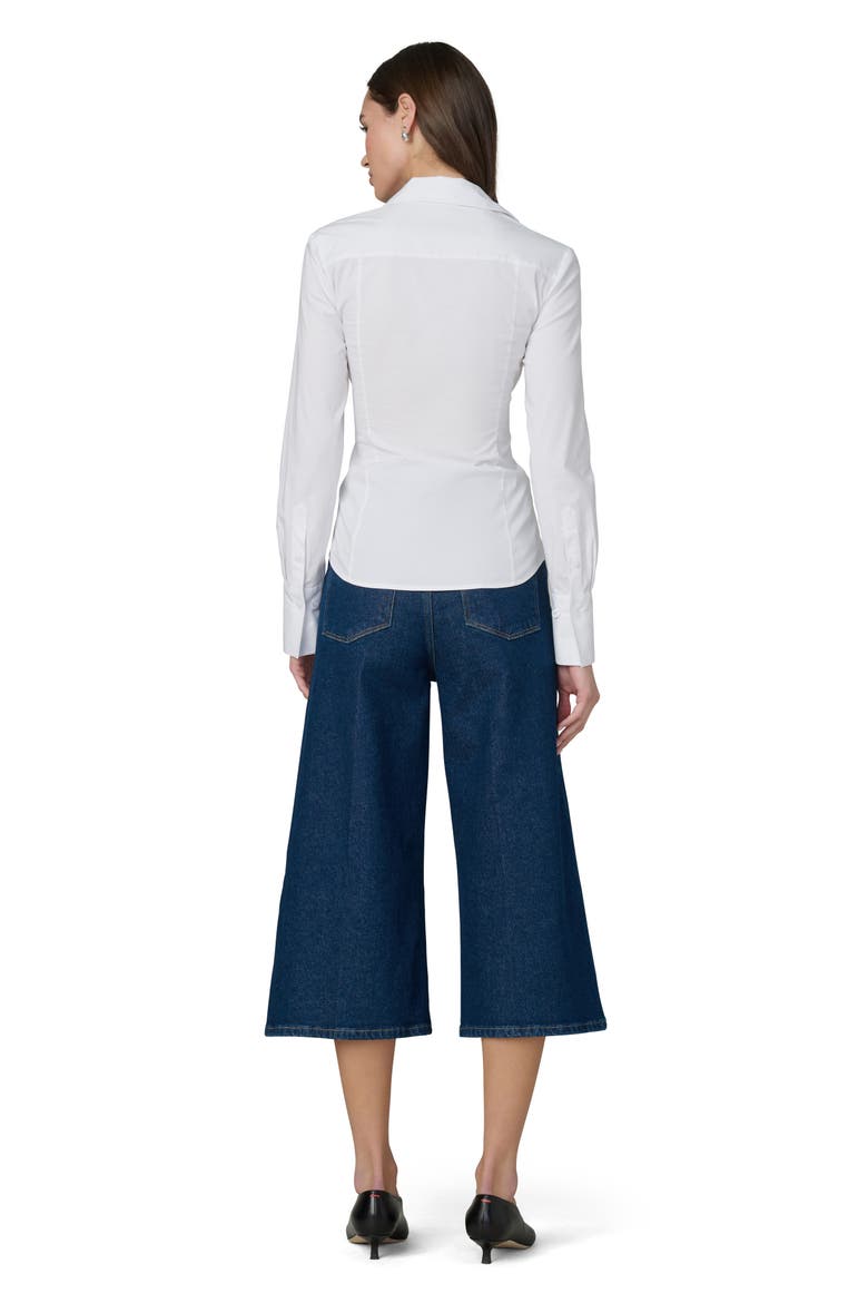 The Culotte High Waist Crop Wide Leg Jeans, Alternate, color, LEVITATE