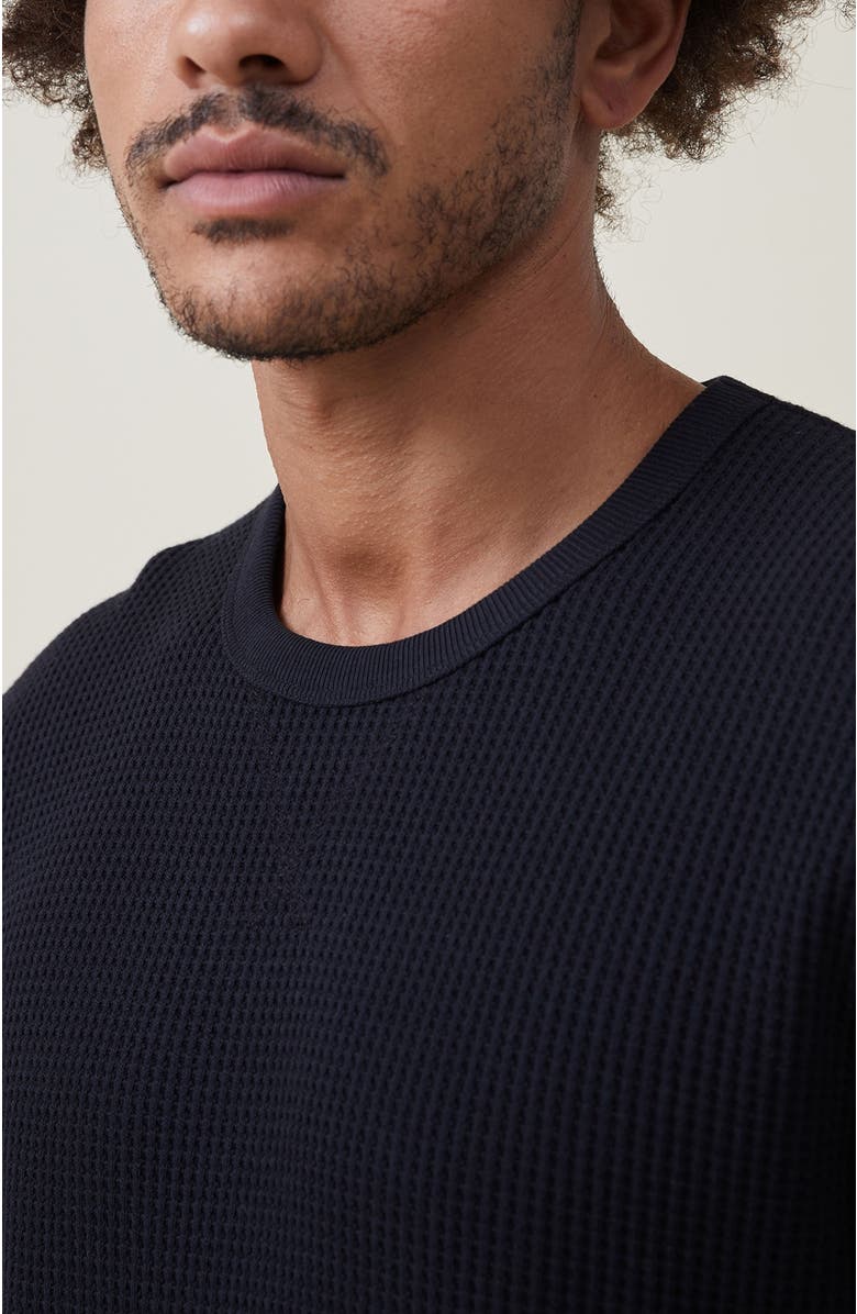 Cotton On Men's Chunky Waffle Long Sleeve Tshirt, Alternate, color,