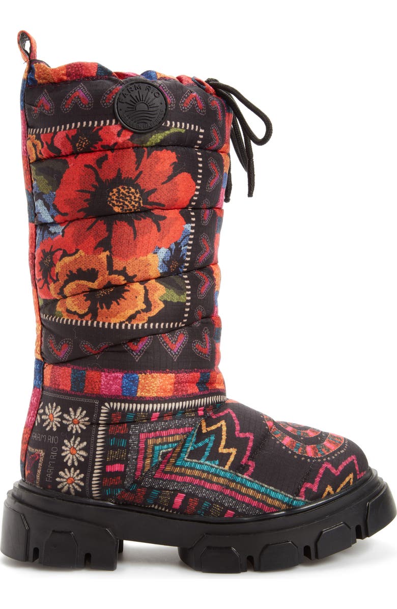 FARM Rio Tall Lug Sole Puffer Boot, Alternate, color,
