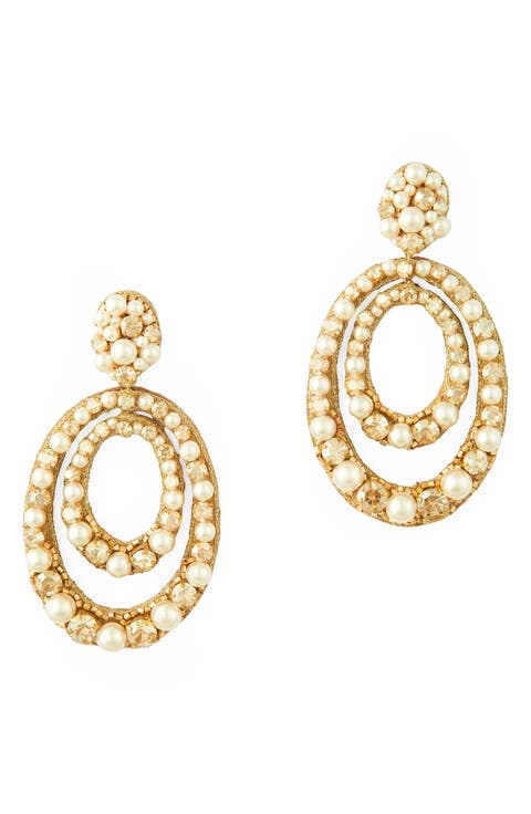 Spencer Faux Pearl Drop Earrings