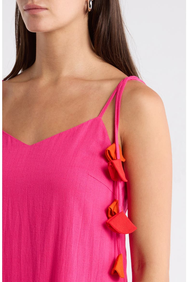 Karine Tassel Strap Minidress, Alternate, color, FUCHSIA