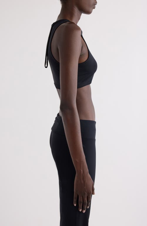 Courrèges Courregès Scuba Tech Jersey Bra In Black