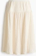 H&M Textured Jersey Midi Skirt