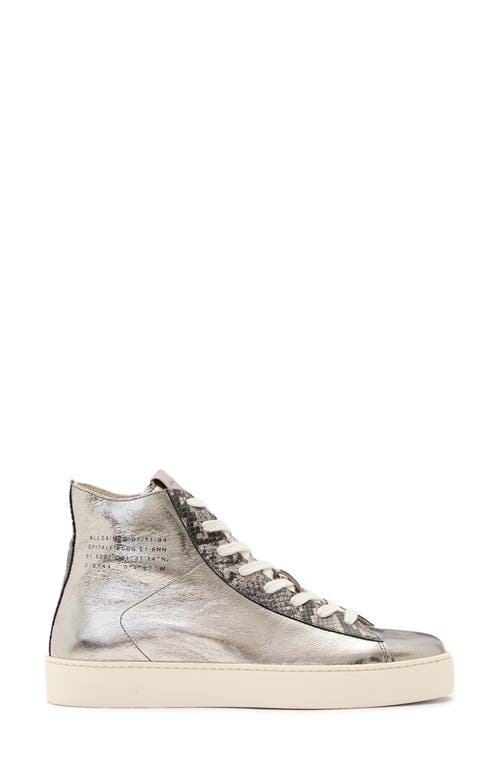 Allsaints Tana Metallic High Top Sneaker