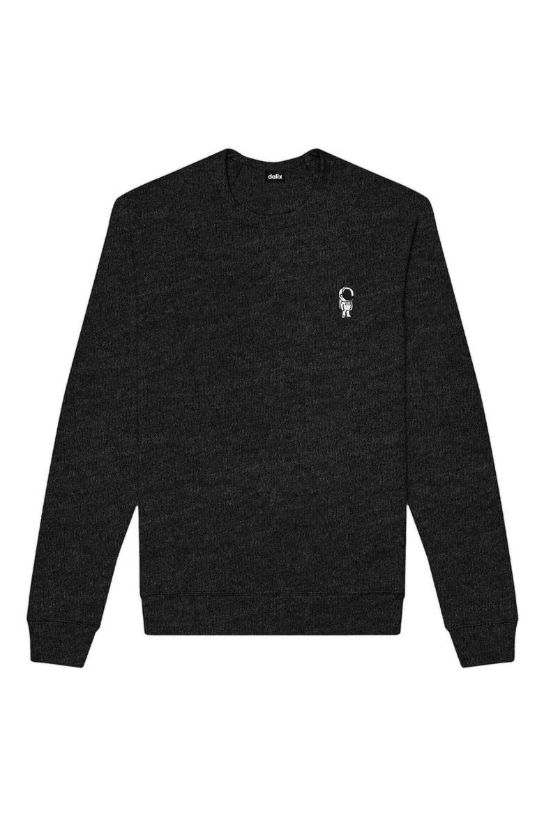 Astronaut Fleece Sweatshirt, Main, color, Dark Heather