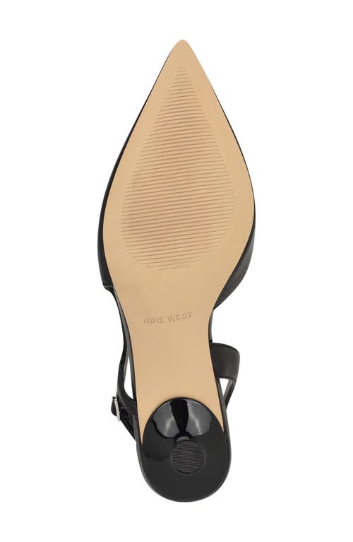 Nine West Renela Pointed Toe Slingback Pump In Black 001
