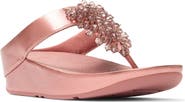 FitFlop Rumba Iridescent Beaded Post Toe Wedge Sandal