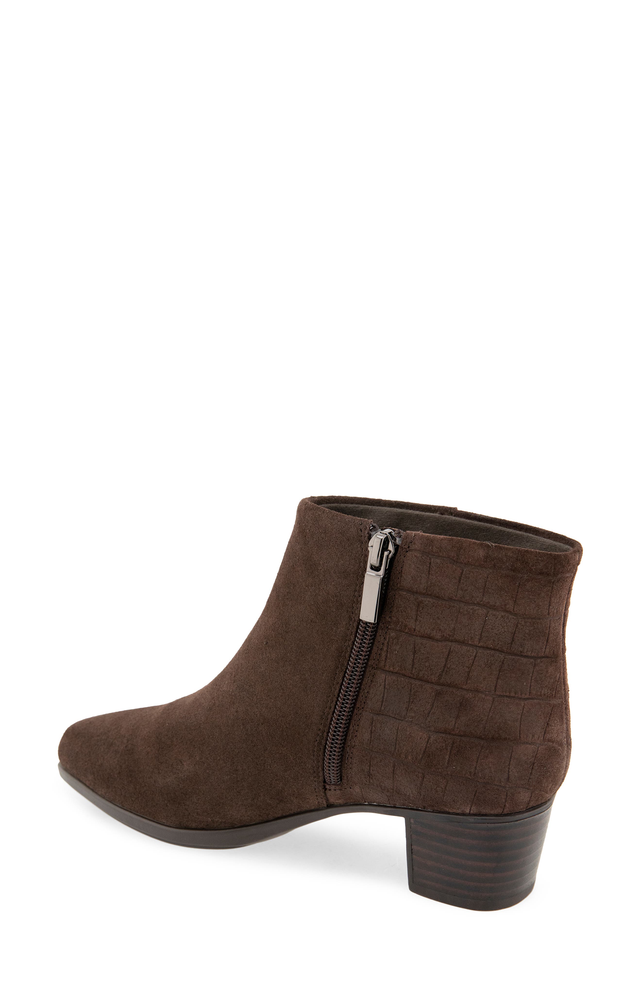 Calia Leather Bootie, Alternate, color, CHOCOLATE COMBO