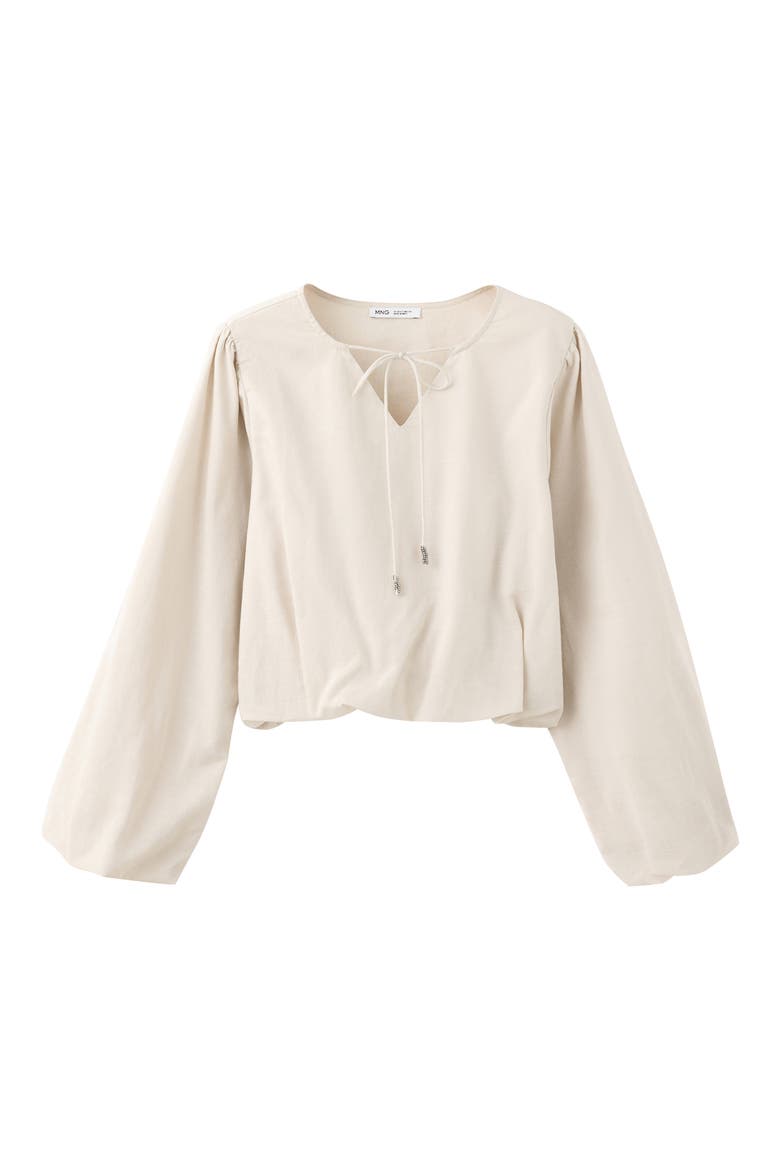 Chiffon Bow Blouse, Alternate, color, BEIGE
