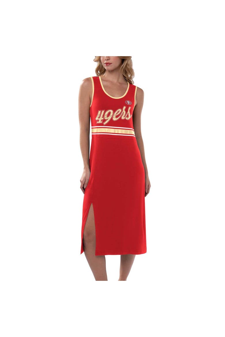 Women's G-III 4Her by Carl Banks Scarlet San Francisco 49ers Main Field Maxi Dress, Main, color, Scarlet