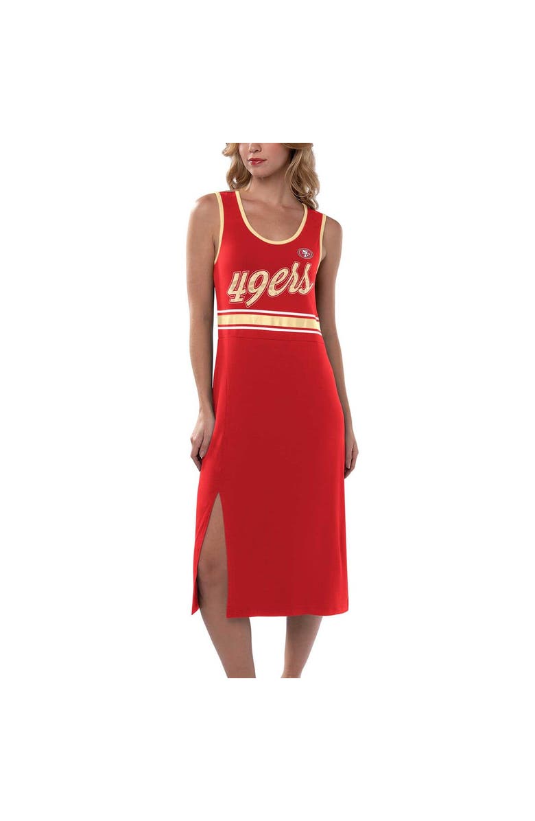 G-III 4HER BY CARL BANKS Women's G-III 4Her by Carl Banks Scarlet San Francisco 49ers Main Field Maxi Dress, Main, color, Scarlet