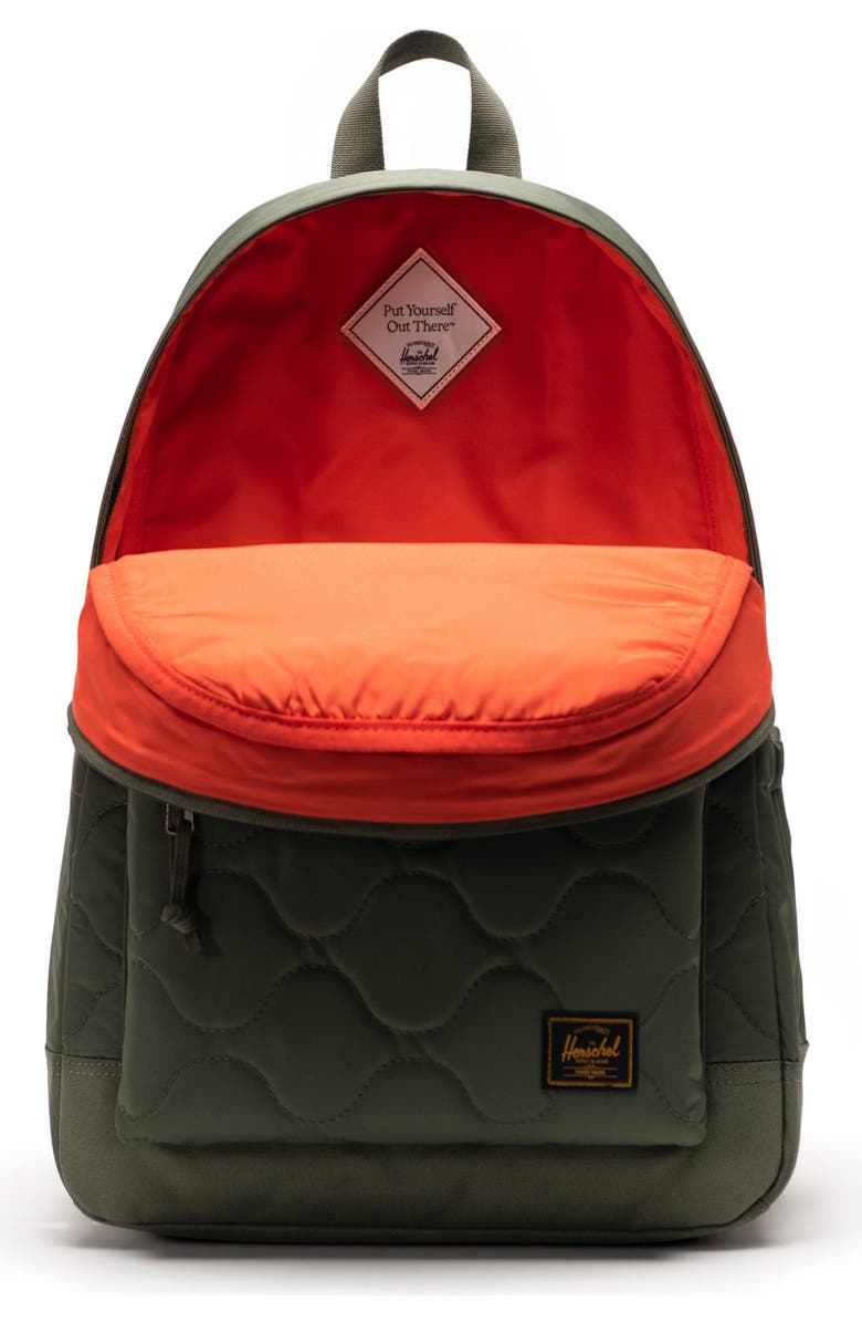 Herschel Supply Co. Heritage Quilted Backpack, Alternate, color, Beetle