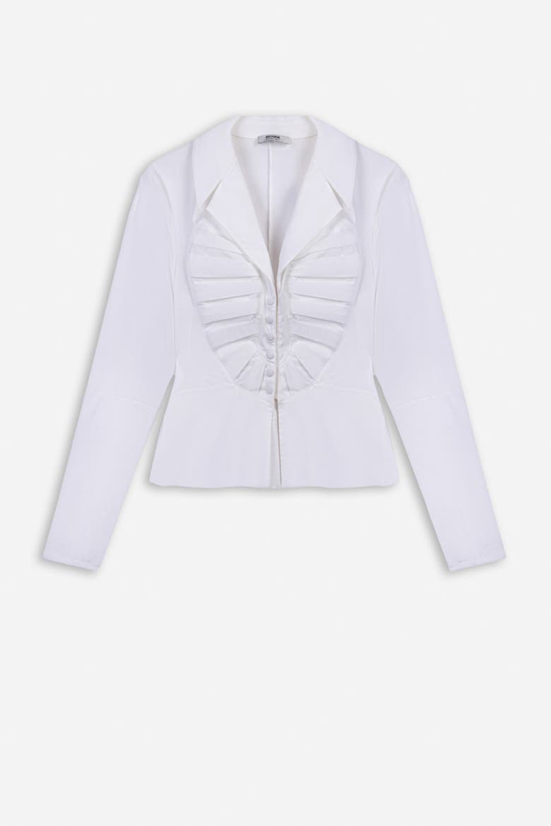 Pleat Detail Shirt, Alternate, color, White