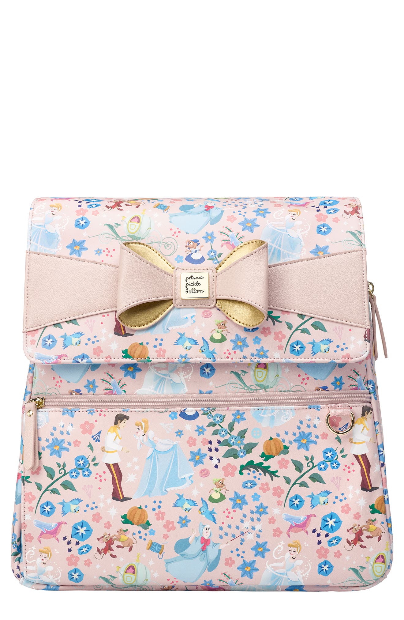 Petunia Pickle Bottom x Disney Cinderella Meta Diaper Backpack, Main, color, 