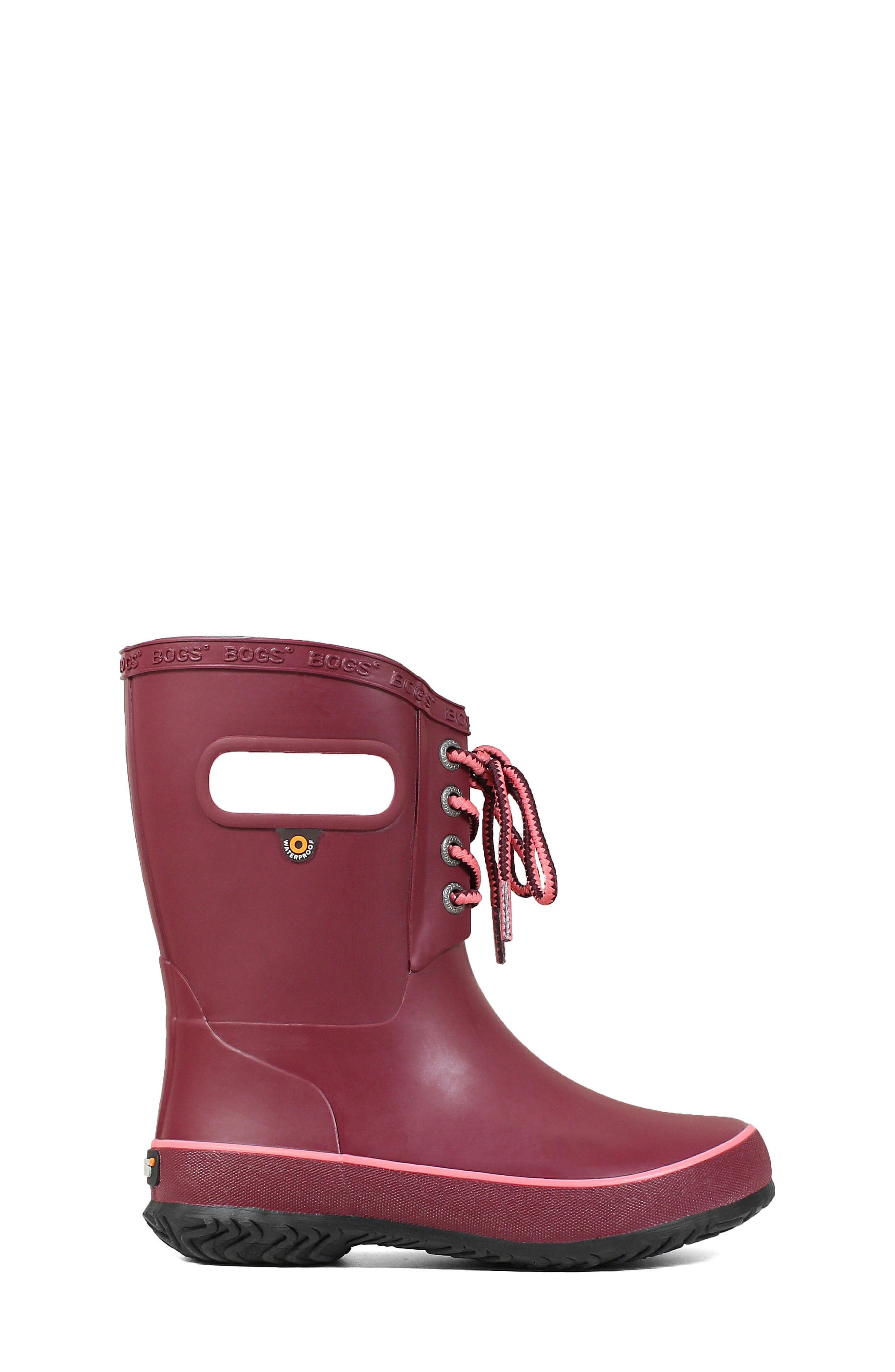 Amanda Insulated Faux Fur Waterproof Boot, Alternate, color, BURGUNDY