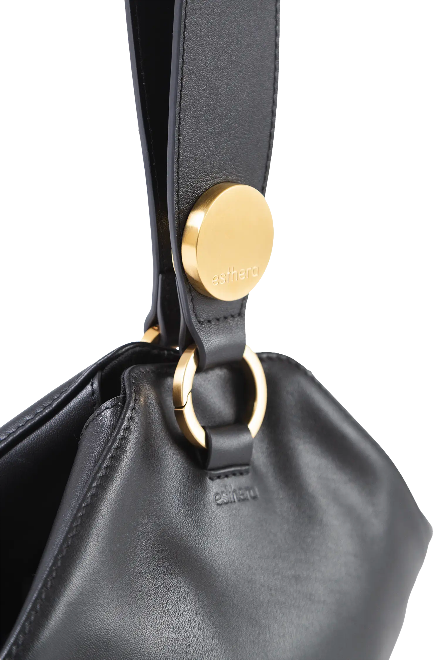 9PM Leather Maxi Bag, Alternate, color, Black