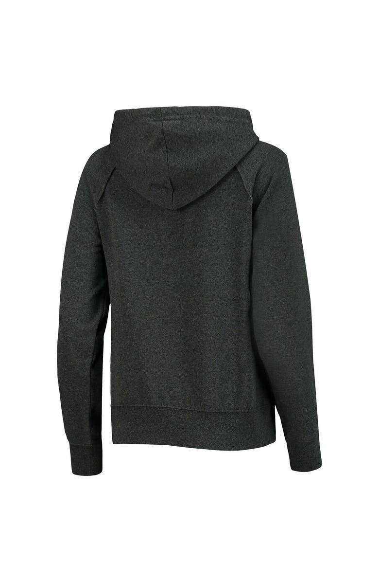 New Era Women's New Era Heathered Charcoal Washington Commanders Raglan Pullover Hoodie, Alternate, color, Heather Charcoal